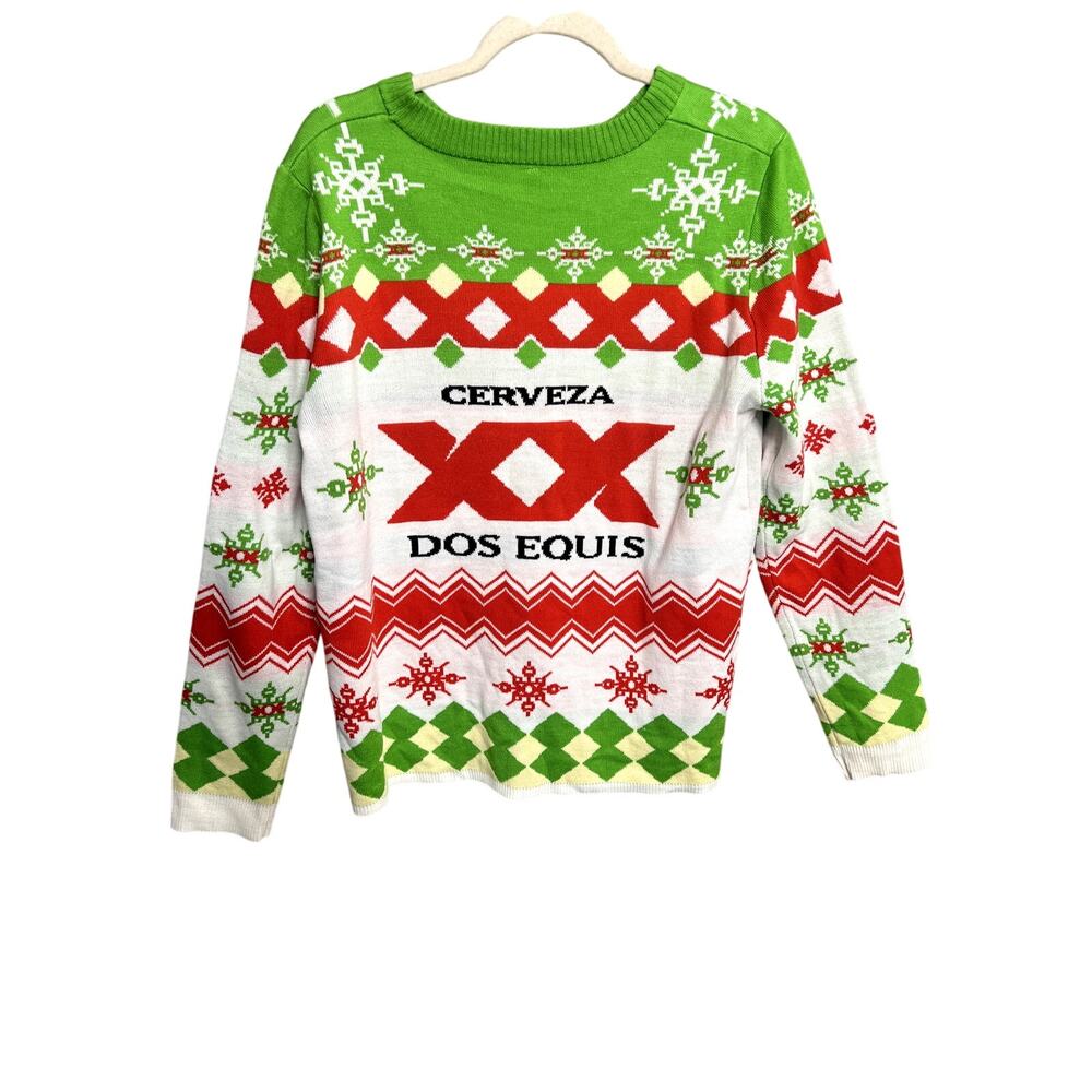 Dos Equis Ugly Christmas Sweater Festive Beer Lovers Size Small Holidays